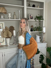 Load image into Gallery viewer, Patchwork Long Duster Kimono