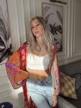 Load image into Gallery viewer, Patchwork Long Duster Kimono