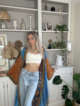 Load image into Gallery viewer, Patchwork Long Duster Kimono