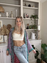 Load image into Gallery viewer, Patchwork Long Duster Kimono