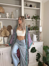 Load image into Gallery viewer, Patchwork Long Duster Kimono
