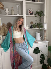 Load image into Gallery viewer, Patchwork Long Duster Kimono