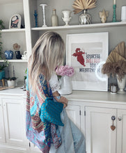 Load image into Gallery viewer, Aveline Patchwork short Kimono