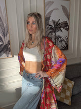 Load image into Gallery viewer, Patchwork Long Duster Kimono