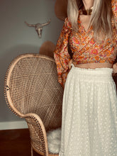 Load image into Gallery viewer, Silk bell sleeve top orange