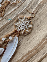 Load image into Gallery viewer, Dreamcatcher Macrame earrings