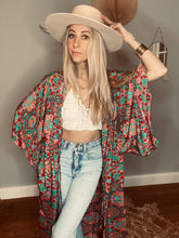 Load image into Gallery viewer, Zoyah Long Duster Kimono dress