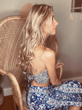 Load image into Gallery viewer, Stevie reversible top Blue/ Navy