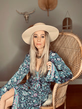 Load image into Gallery viewer, Kimono Dress navy