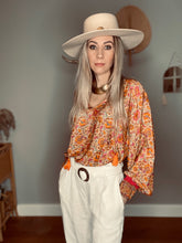 Load image into Gallery viewer, Boho Blouse orange