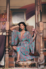 Load image into Gallery viewer, Zoyah Long Duster Kimono dress