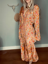 Load image into Gallery viewer, Kimono Dress orange