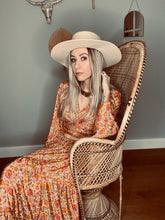Load image into Gallery viewer, Silk bell sleeve top orange