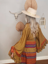 Load image into Gallery viewer, Goddess frill sleeve kimono