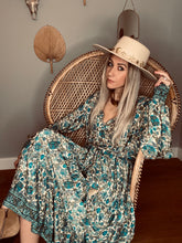 Load image into Gallery viewer, Boho Blouse blue