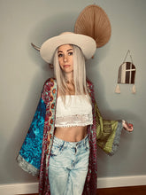 Load image into Gallery viewer, Patchwork Long Duster Kimono