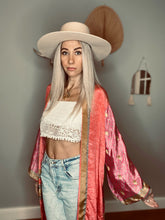 Load image into Gallery viewer, Patchwork Long Duster Kimono