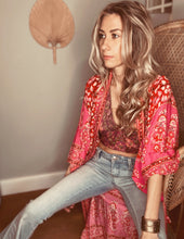 Load image into Gallery viewer, Stevie reversible top Pink/ Green