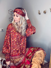 Load image into Gallery viewer, Boho Tunic Dress &amp; matching headband S-L