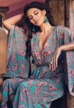 Load image into Gallery viewer, Zoyah Long Duster Kimono dress