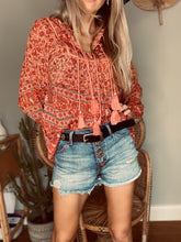 Load image into Gallery viewer, Janis Blouse red
