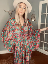 Load image into Gallery viewer, Zoyah Long Duster Kimono dress