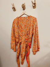 Load image into Gallery viewer, Double wrap bell sleeve top