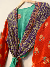 Load image into Gallery viewer, Patchwork Long Duster Kimono