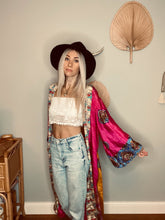 Load image into Gallery viewer, Patchwork Long Duster Kimono