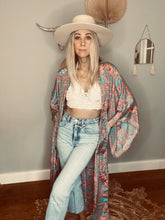 Load image into Gallery viewer, Zoyah Long Duster Kimono dress
