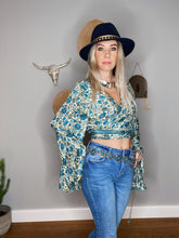 Load image into Gallery viewer, Silk bell sleeve top