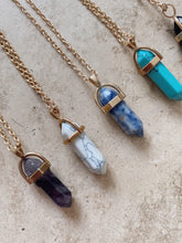 Load image into Gallery viewer, Vibe High Natural stone gold necklace