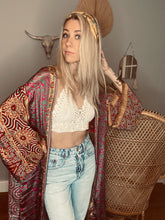 Load image into Gallery viewer, One of a kind Long Duster Kimono 3