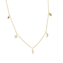 Load image into Gallery viewer, Lucky charms 14k plated Necklace