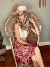 Load image into Gallery viewer, Boho mini skirt