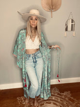 Load image into Gallery viewer, Zoyah Long Duster Kimono dress