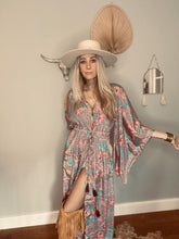 Load image into Gallery viewer, Zoyah Long Duster Kimono dress