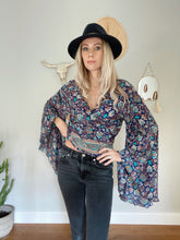 Load image into Gallery viewer, Silk bell sleeve top