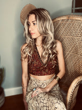 Load image into Gallery viewer, Stevie reversible top Burgundy/ Teal