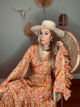Load image into Gallery viewer, Goddess frill sleeve top orange