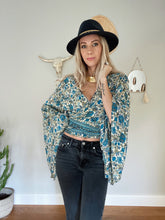 Load image into Gallery viewer, Silk bell sleeve top