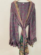 Load image into Gallery viewer, Goddess frill sleeve kimono