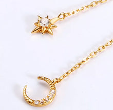 Load image into Gallery viewer, Midnight necklace 14k gold vermeil