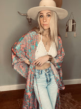 Load image into Gallery viewer, Zoyah Long Duster Kimono dress