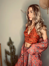 Load image into Gallery viewer, Stevie reversible top Red/ Green
