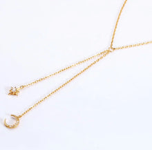 Load image into Gallery viewer, Midnight necklace 14k gold vermeil