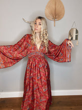 Load image into Gallery viewer, Woodland Goddess dress red