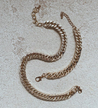 Load image into Gallery viewer, Chain necklace and bracelet Set