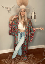 Load image into Gallery viewer, Zoyah Long Duster Kimono dress