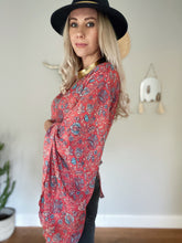 Load image into Gallery viewer, Silk bell sleeve top